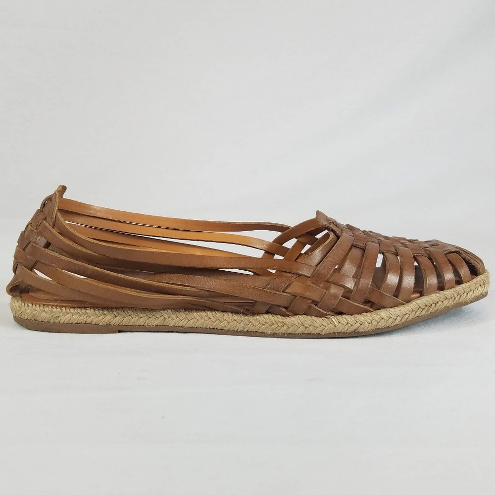 Seychelles Womens Leather Nifty Huarache Flats 10B